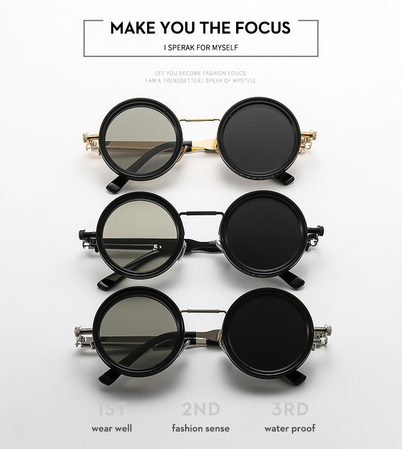 Gafas de Sol Polarizadas Ajustables ND – Lentes Redondos con Control de Brillo y Filtro de Alta Calidad
